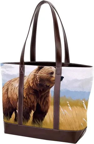 Purses for Women,Tote Bag for Women,Handbags for Women,Bear Meadow
