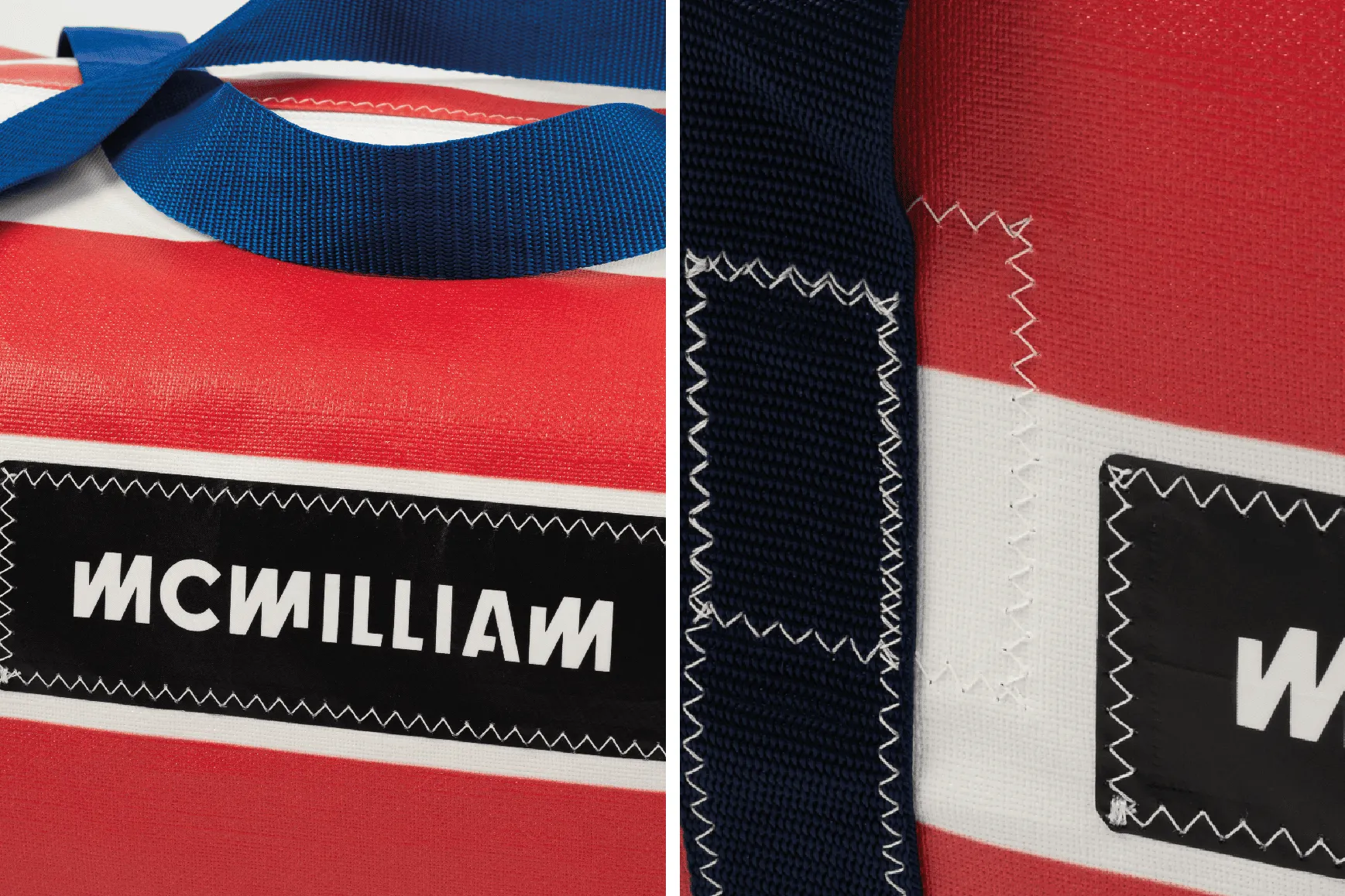 Red Medium Holdall (42L) - Classic Stripe