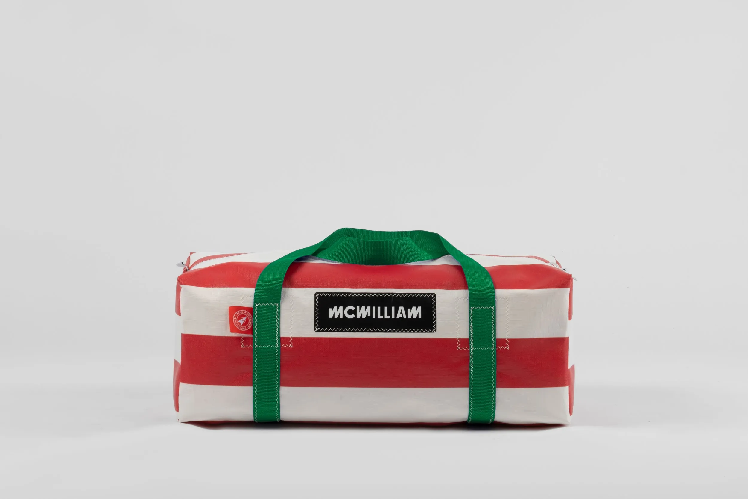 Red Medium Holdall (42L) - Classic Stripe