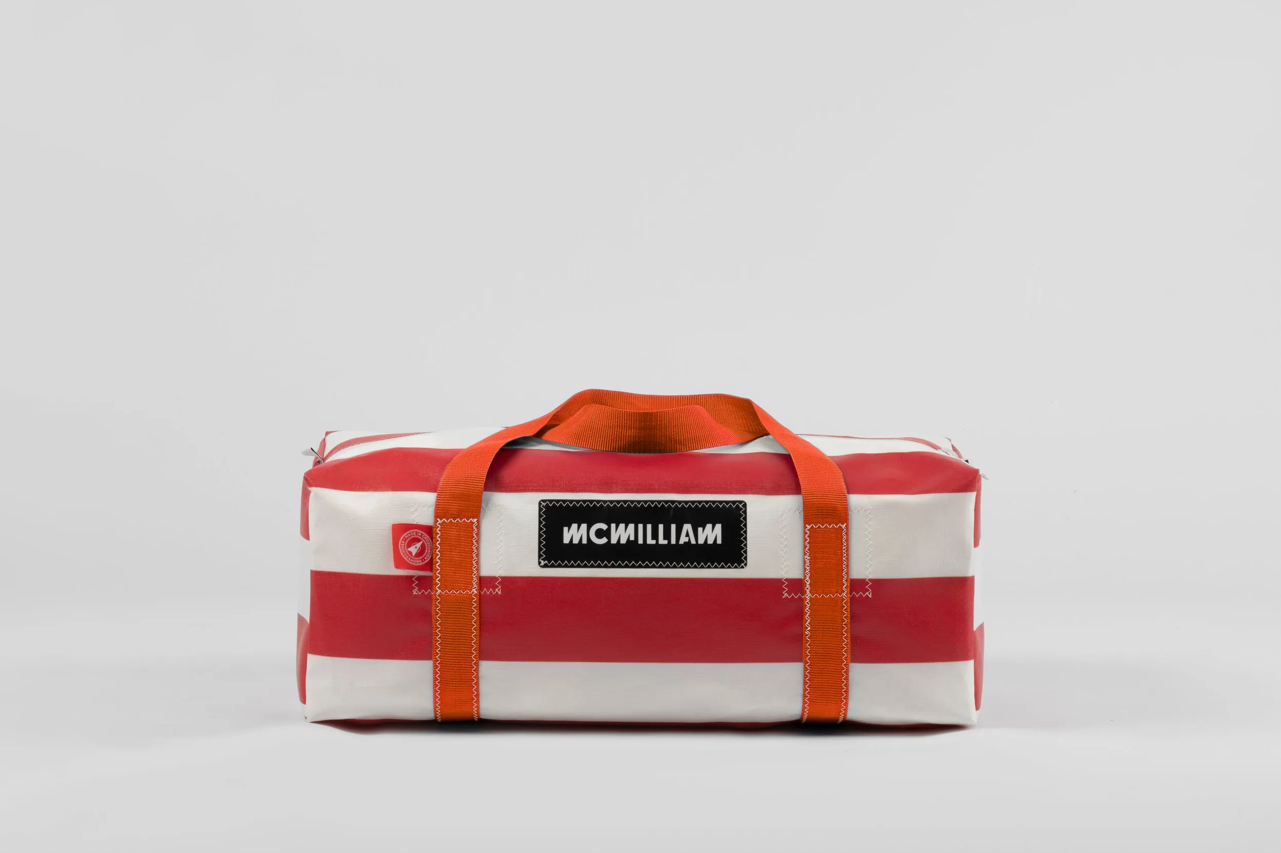 Red Medium Holdall (42L) - Classic Stripe