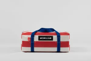 Red Medium Holdall (42L) - Classic Stripe