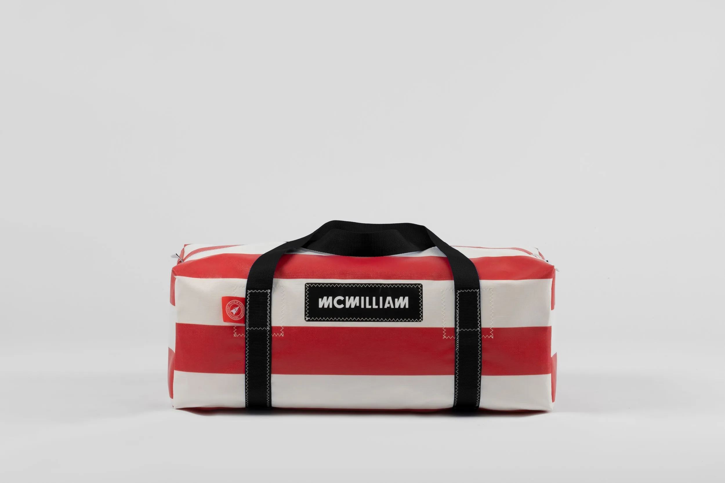 Red Medium Holdall (42L) - Classic Stripe