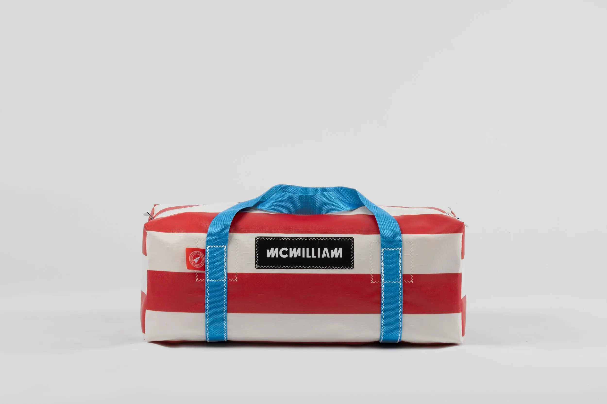 Red Medium Holdall (42L) - Classic Stripe