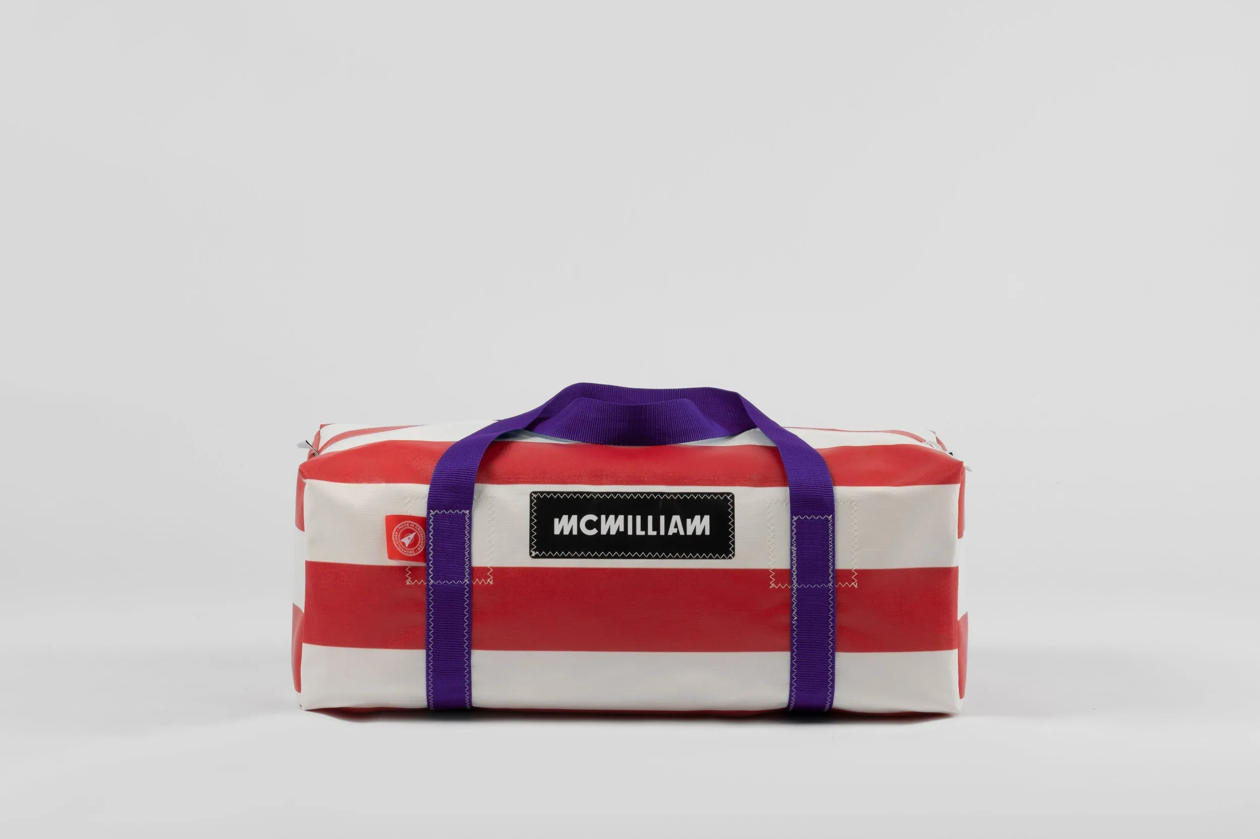 Red Medium Holdall (42L) - Classic Stripe