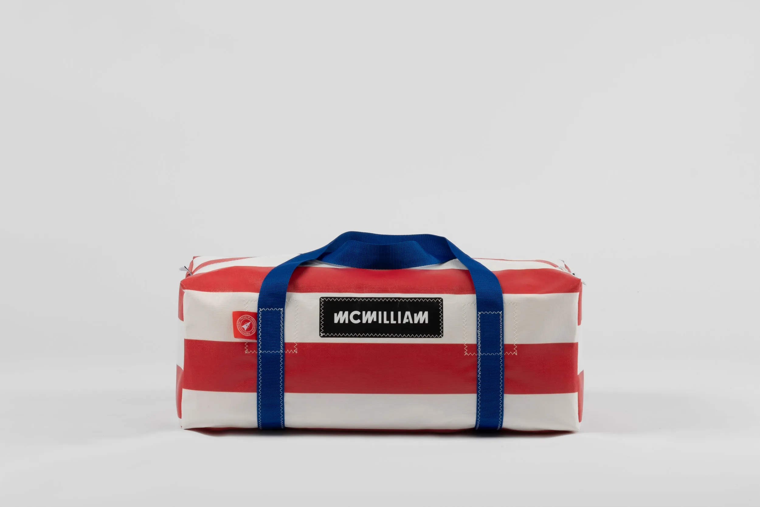 Red Medium Holdall (42L) - Classic Stripe