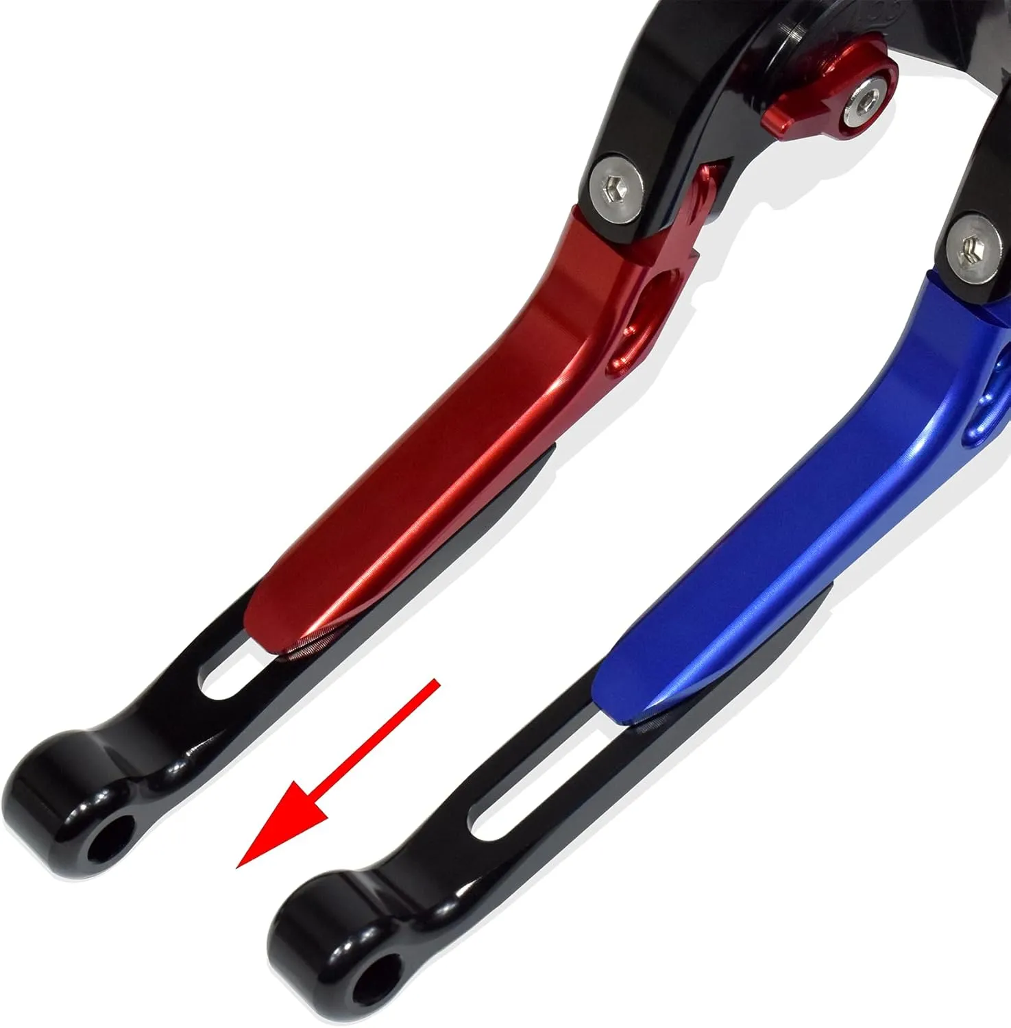 Retractable Foldable Brake Lever Clutch Lever for Triumph Speed Twin 900 Trident 660 Daytona 660 2021-2025, CNC Aluminum Alloy Made (Black)
