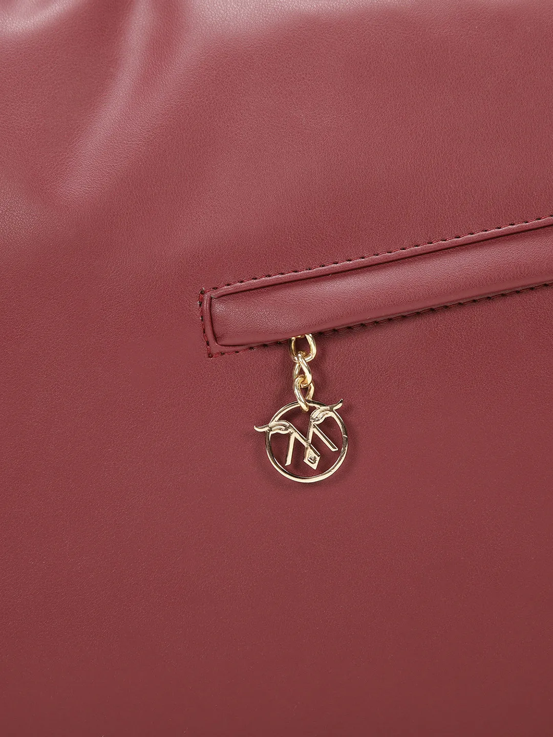 Shape Shifter Maroon Tote Bag