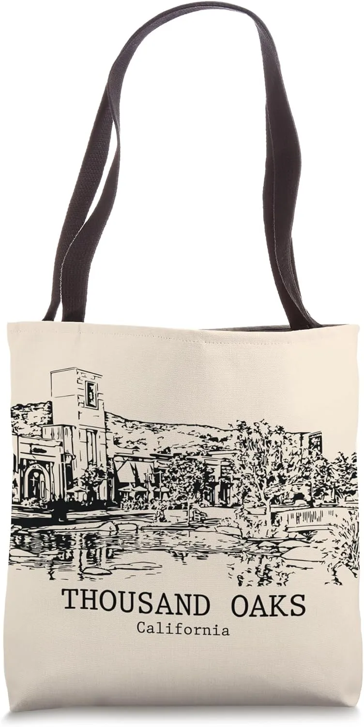 Thousand Oaks California Vintage Retro Travel Souvenir Tote Bag