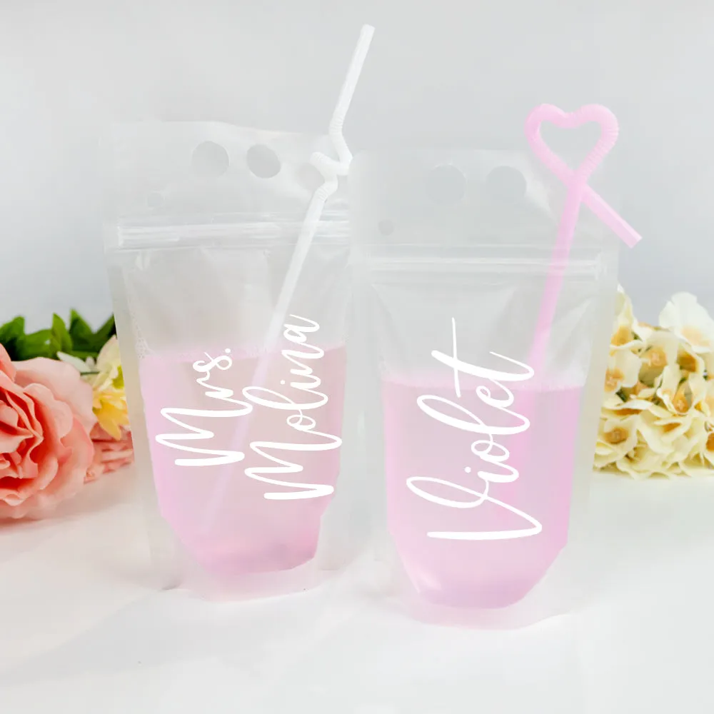 Wedding Party Drink Pouches