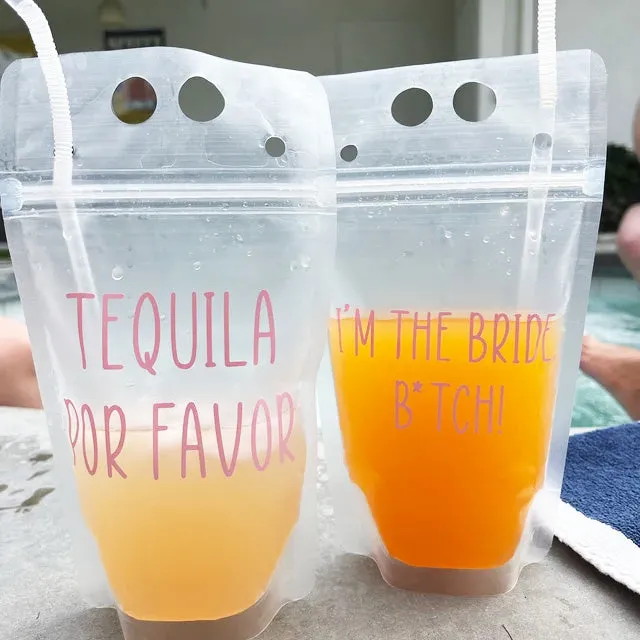 Wedding Party Drink Pouches