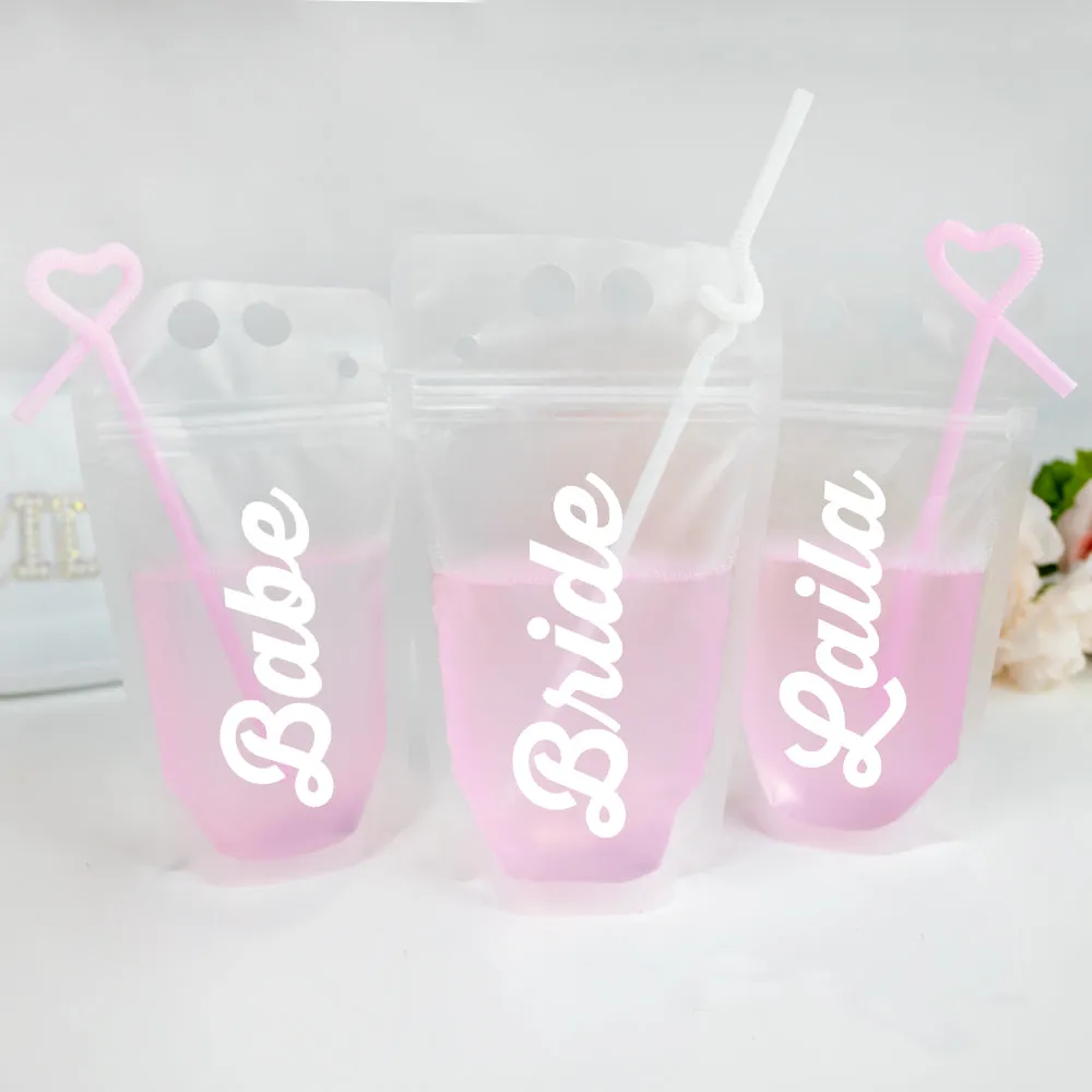 Wedding Party Drink Pouches