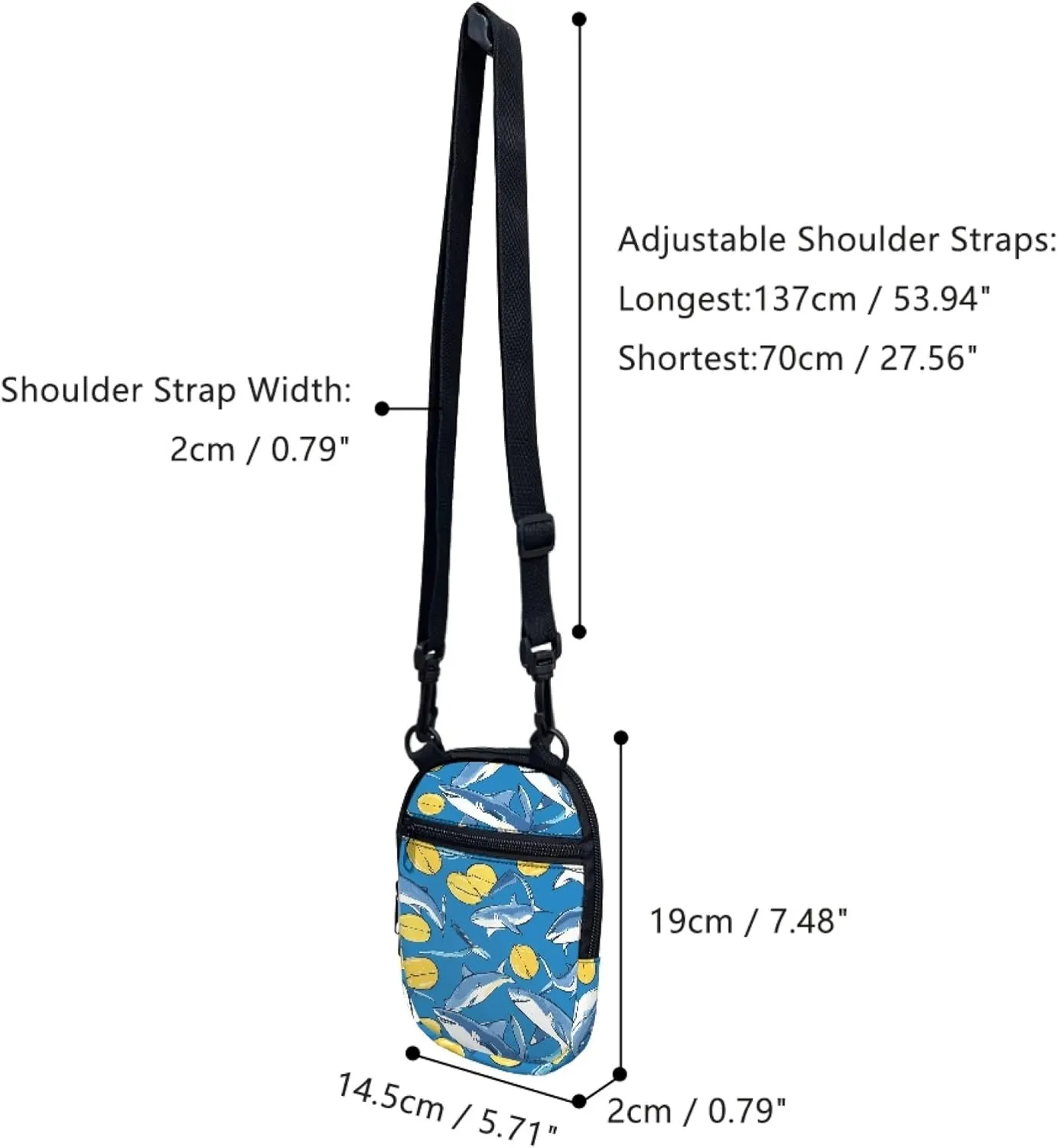 Women Girls Canvas Messenger Bag with Zipper Mini Crossbody Totes for Money Coins Purse Cell Phone Holder