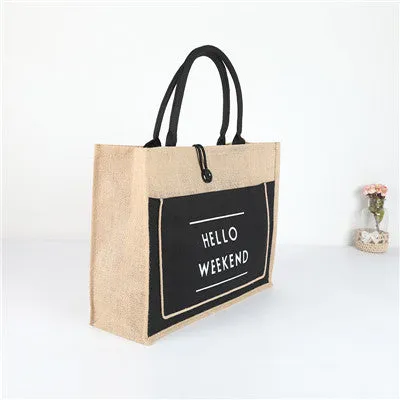ZHUANGSHIJIE Straw Tote Beach Bag