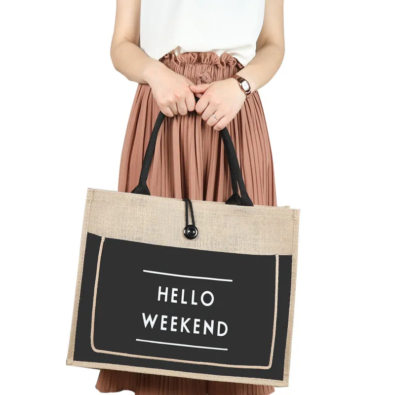 ZHUANGSHIJIE Straw Tote Beach Bag
