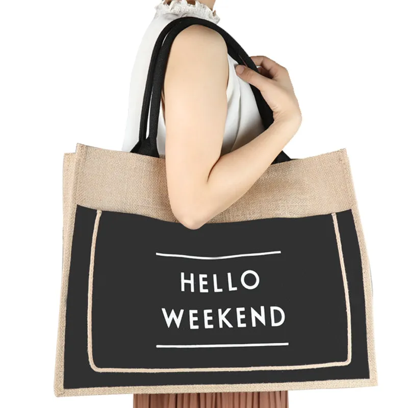 ZHUANGSHIJIE Straw Tote Beach Bag